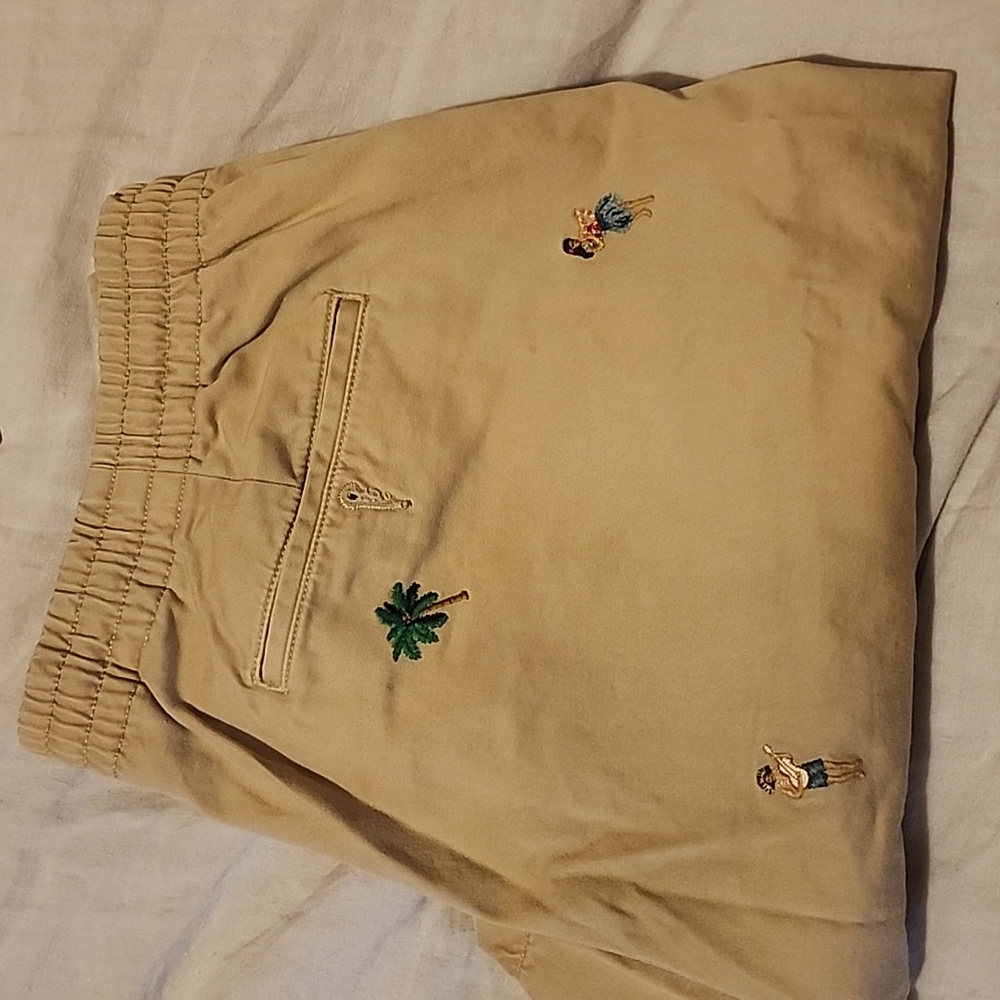 Men's Polo Hula girl khaki shorts